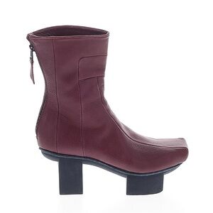 Trippen Cerebral f - Burgundy Leather Ankle Boots
